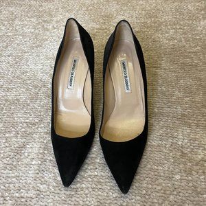 MANOLO BLAHNIK BB Suede Pointed Pump Size 40.5
